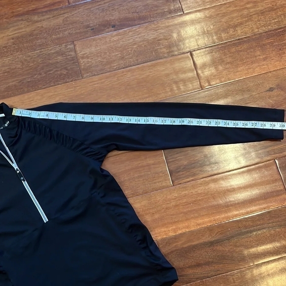 SUN ice black t zip long sleeve top size medium - Picture 12 of 16